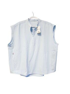 Figs Womens Rafaela Three-Pocket Scrub Top Blue Size 2XL Technical Collection